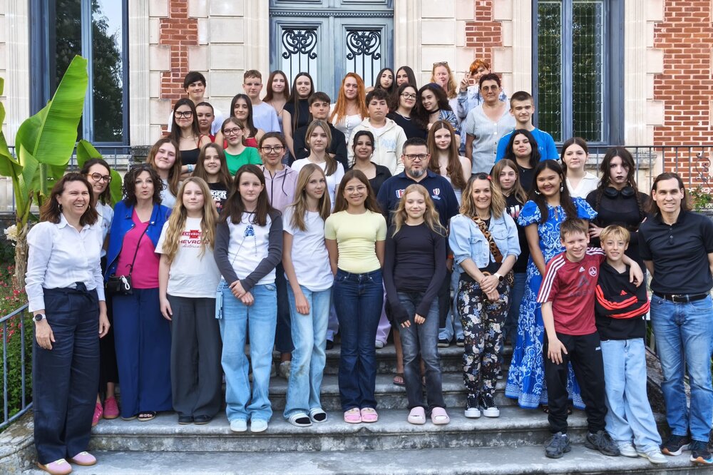 Gruppenfoto beider Schulen