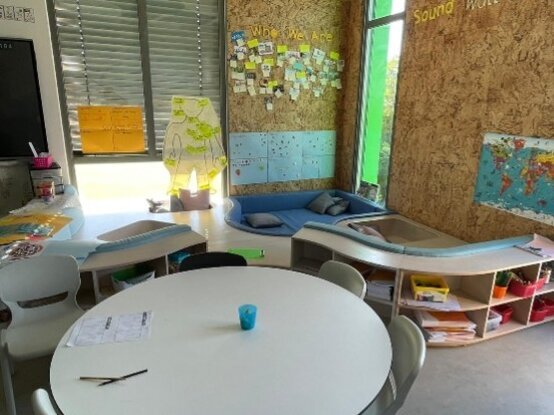 ©Rochelmeyer kleiner, verschachtelter Klassenraum