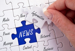 Puzzleteil mit News