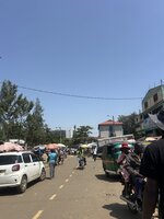 Belebte Straße in Kisumu